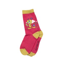 Warner Bros женски класични чорапи Tweety Pinkyelow