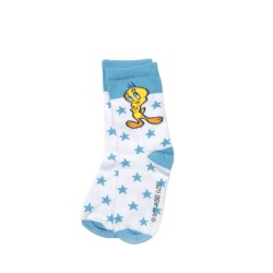 Warner Bros детски класични чорапи Tweety Whiteblue