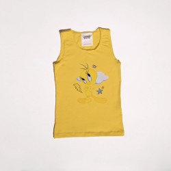 Warner Bros детска маица Tweety Yellow