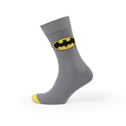 Warner Bros машки класични чорапи Batman Grey