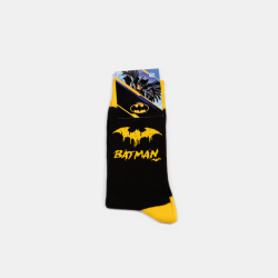 Warner Bros машки класични чорапи Batman Black