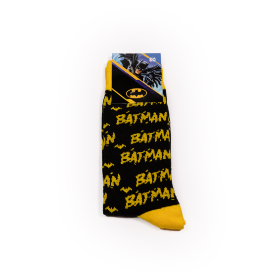 Warner Bros машки класични чорапи Batman Letter