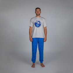 Warner Bros машки сет пижами Superman Blue Logo